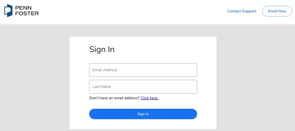  Penn Foster Login Page